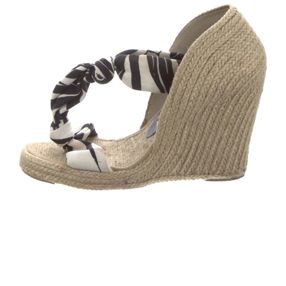HP 🍾Stella McCartney Wedge Espadrilles sz 39.5 - Picture 4 of 11